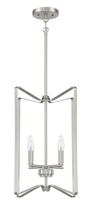 Shayna 4 Light 15" Foyer in Brushed Polished Nickel