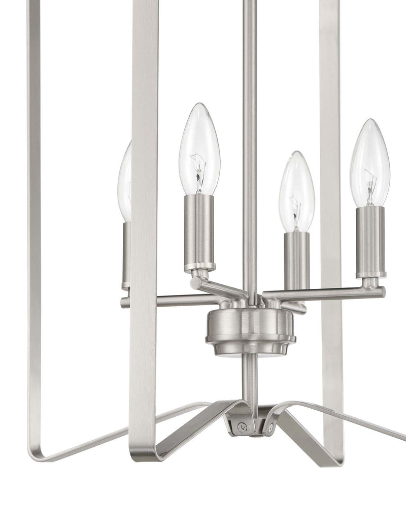 Shayna 4 Light 15" Foyer in Brushed Polished Nickel