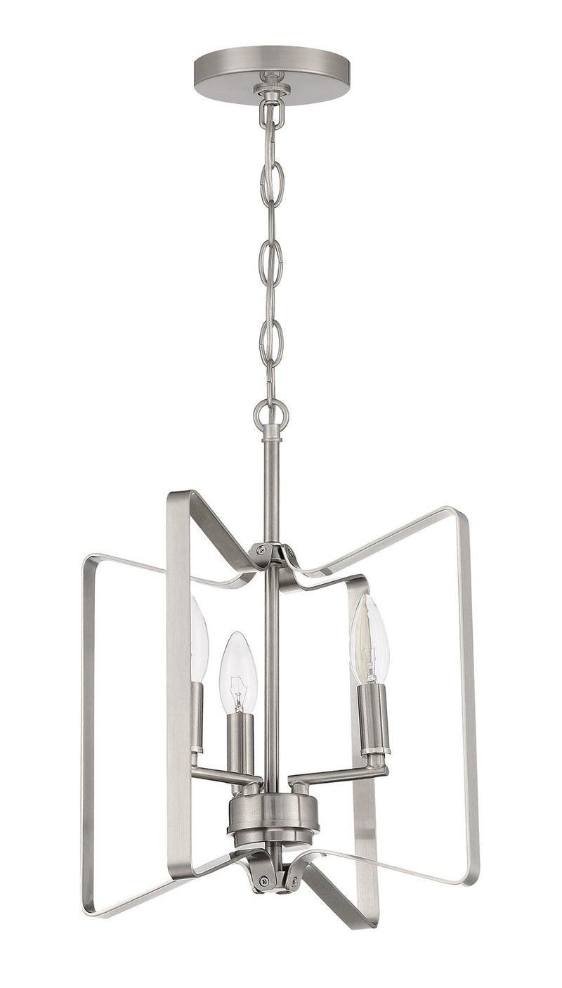 Shayna 3 Light 13" Convertible Semi Flush in Brushed Polished Nickel