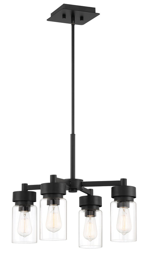Bennet 4 Light 20" Outdoor Chandelier in Midnight