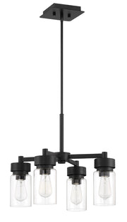 Bennet 4 Light 20" Outdoor Chandelier in Midnight