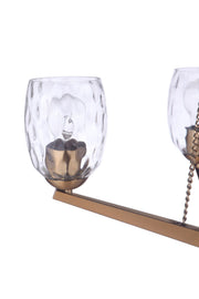 Guiding Star 4 Light 21.5" Chandelier in Satin Brass