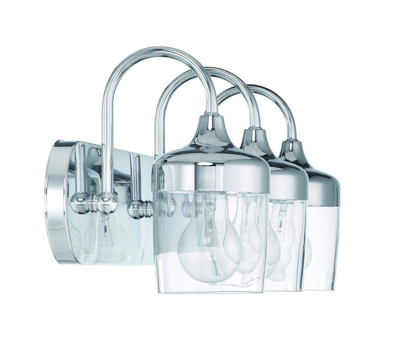 Wrenn 3 Light 24" Vanity in Chrome
