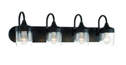 Wrenn 4 Light 30" Vanity in Flat Black