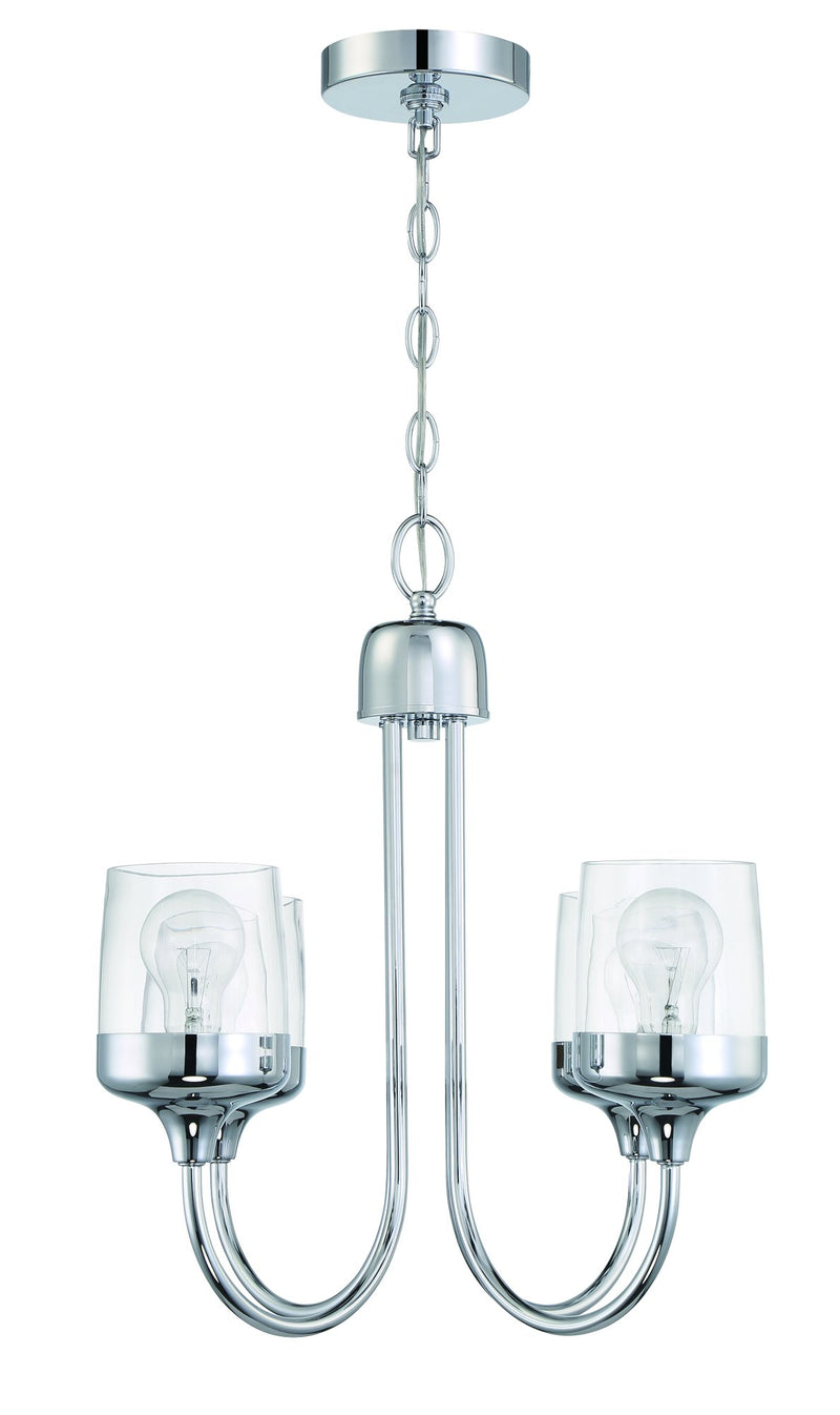 Wrenn 4 Light 20" Chandelier in Chrome