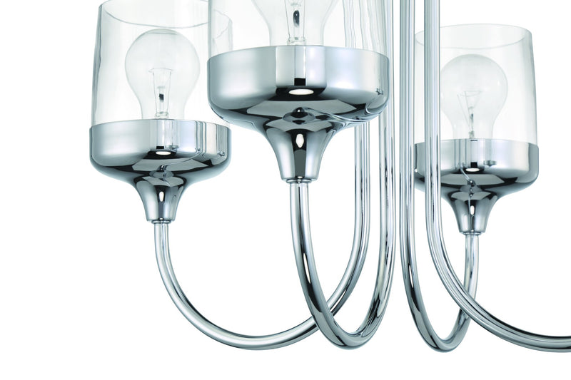 Wrenn 4 Light 20" Chandelier in Chrome