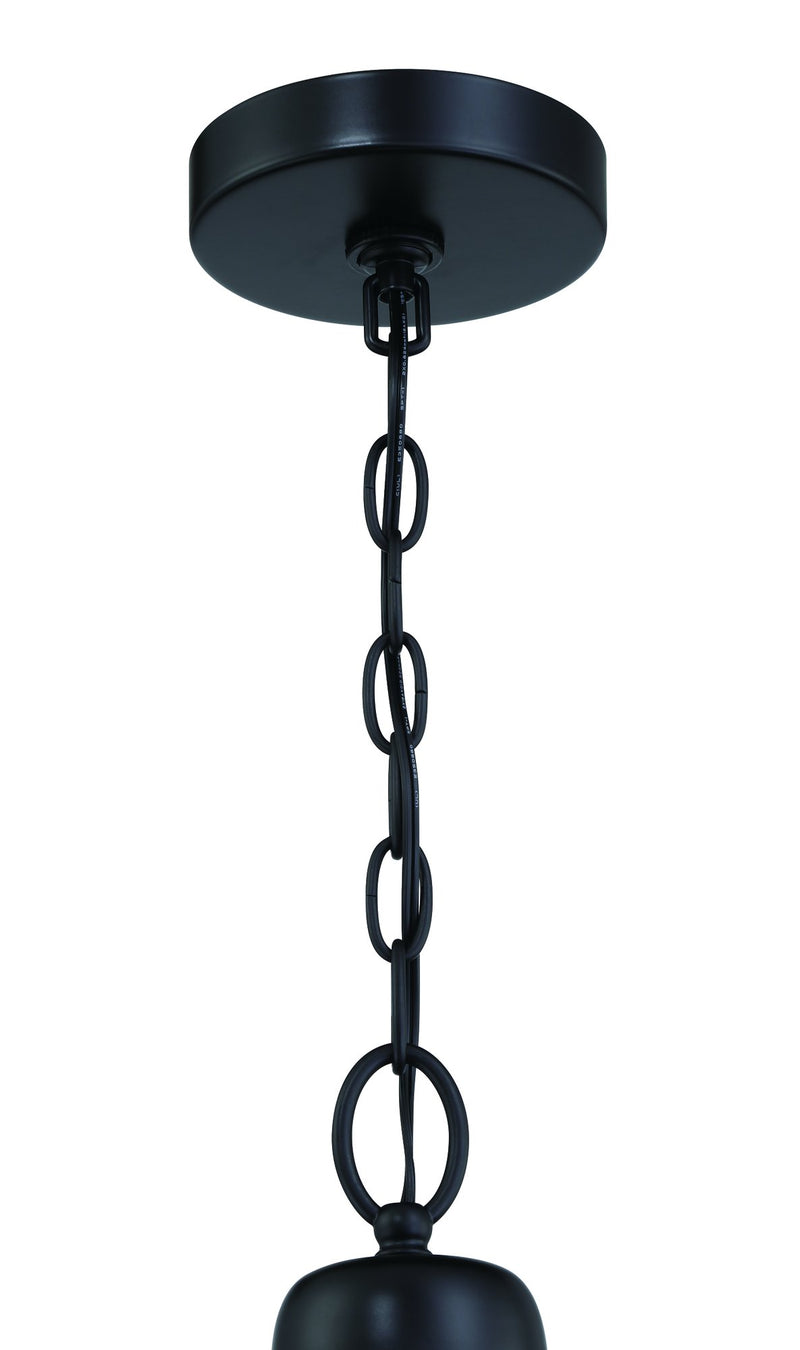 Wrenn 6 Light 26" Chandelier in Flat Black
