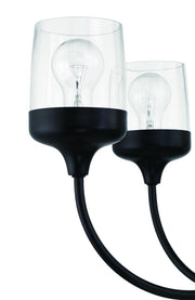 Wrenn 6 Light 26" Chandelier in Flat Black