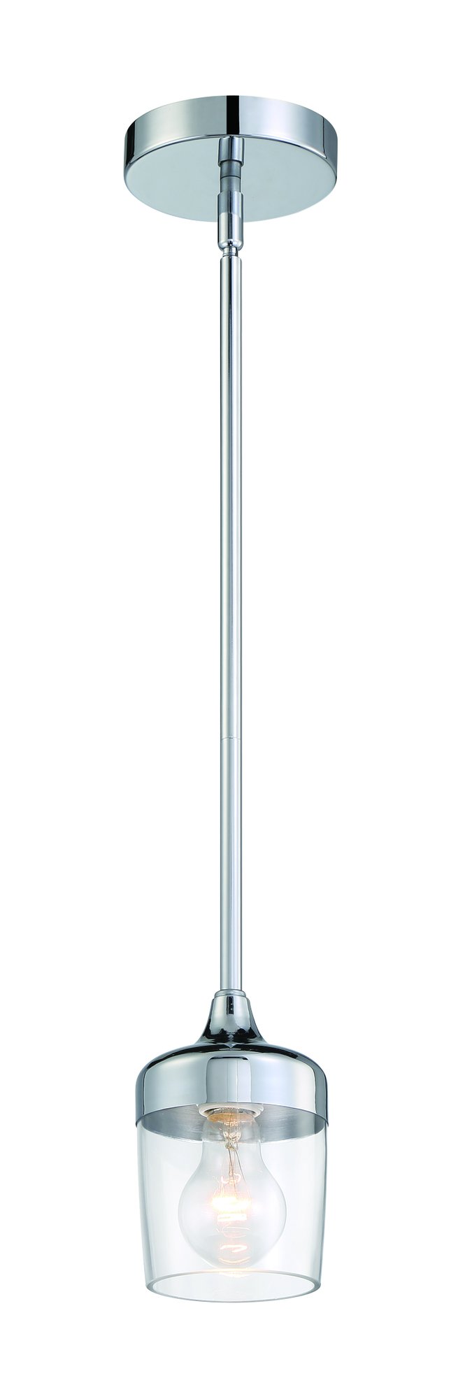 Wrenn 1 Light 5.12" Mini Pendant in Chrome