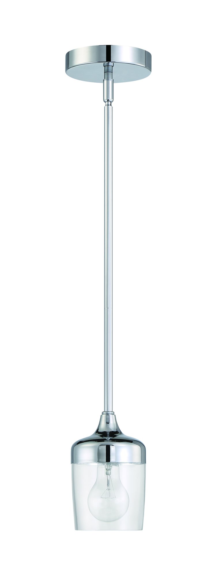 Wrenn 1 Light 5.12" Mini Pendant in Chrome