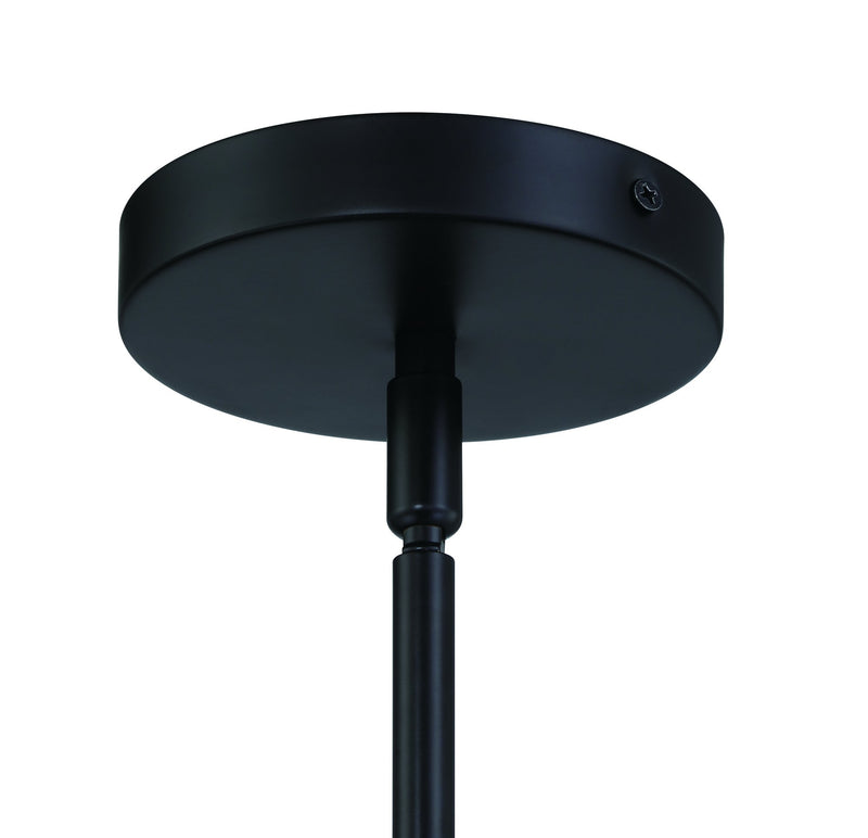 Wrenn 1 Light 5.12" Mini Pendant in Flat Black