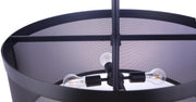 Mesh 4 Light 28" Pendant in Flat Black