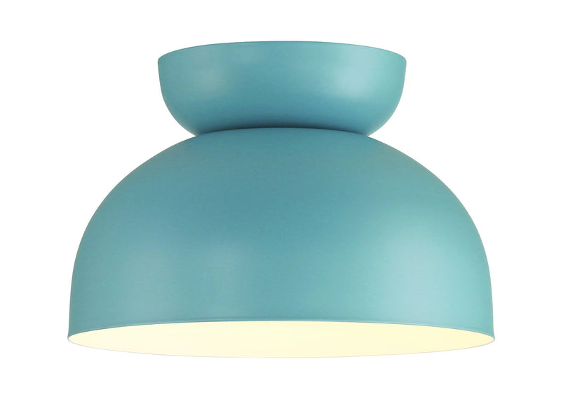 Ventura Dome 1 Light 10.5" Flushmount in Dusty Blue