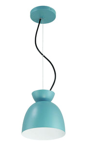 Ventura Dome 1 Light 7.5" Mini Pendant in Dusty Blue