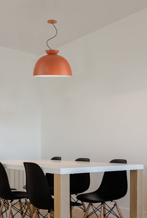 Ventura Dome 1 Light 20" Pendant in Baked Clay