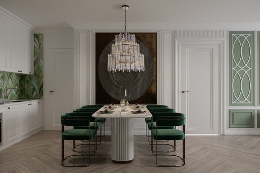 Reveal 13 Light 28" Chandelier in Chrome