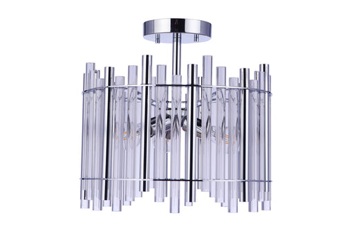 Reveal 3 Light 16.38" Semi Flush in Chrome
