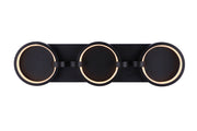Context 3 Light 24" LED Vanity in Flat Black