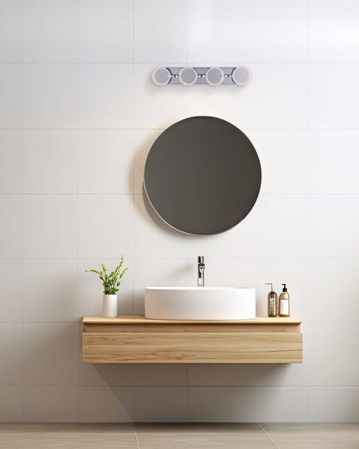Context 4 Light 32.88" LED Vanity in Chrome