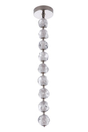 Jackie 9 Light 8.3" LED Pendant in Polished Nickel