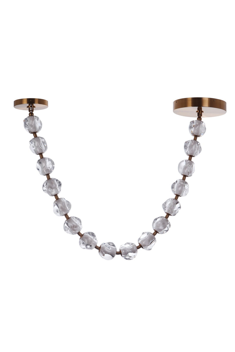 Jackie 16 Light 12.6" LED Pendant in Satin Brass