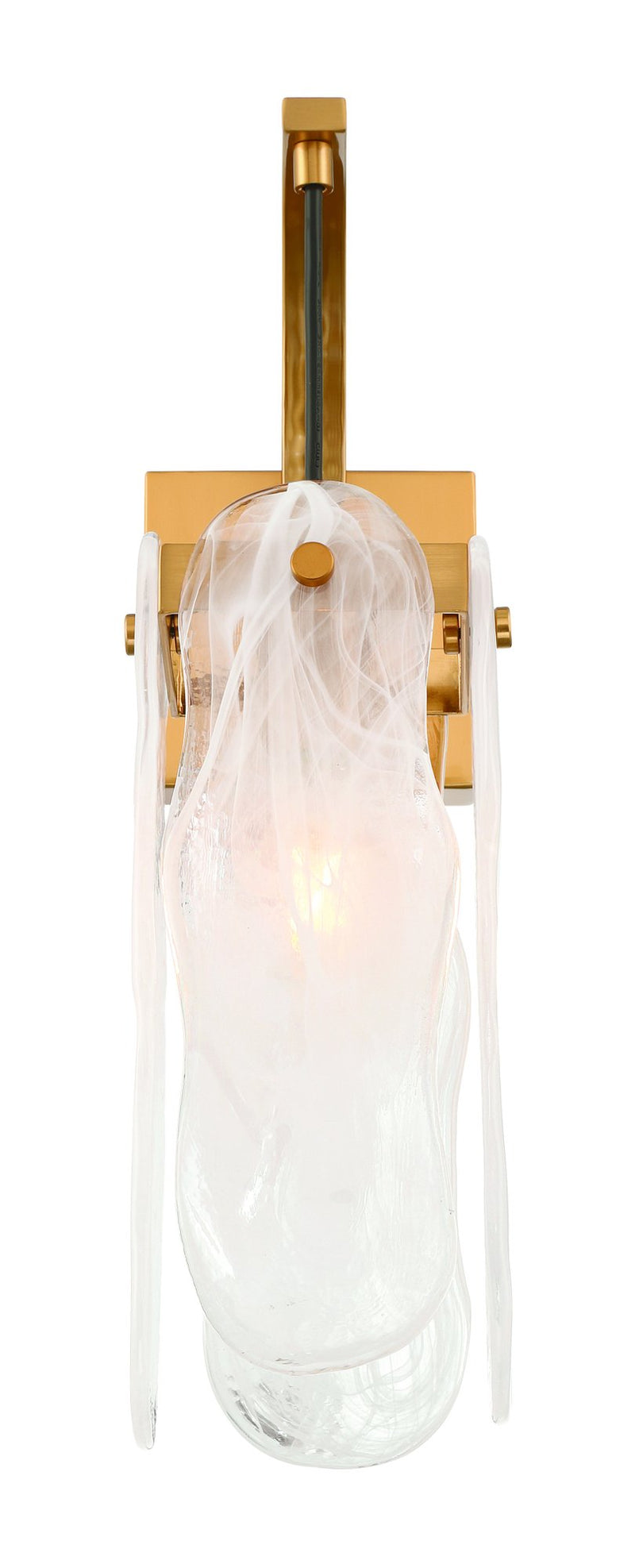 Angela 1 Light 5.5" Wall Sconce in Satin Brass
