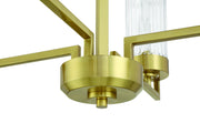 Whittley 6 Light 29.75" Chandelier in Satin Brass