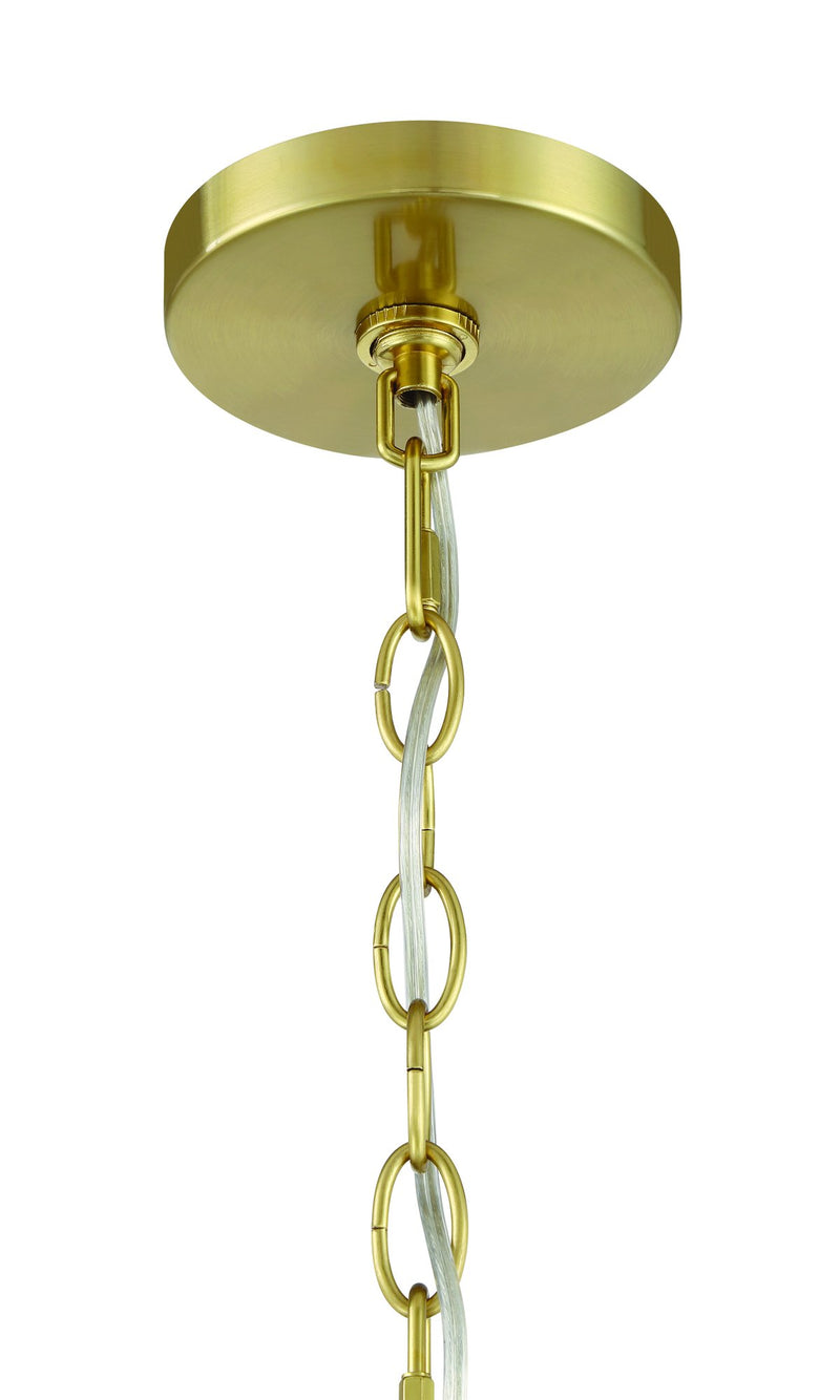 Whittley 9 Light 35.88" Chandelier in Satin Brass