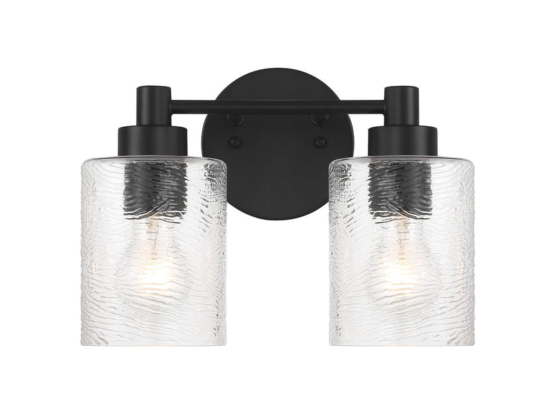 Lyndsey 2 Light 12.38" Vanity in Flat Black