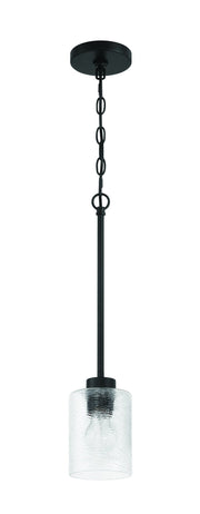 Lyndsey 1 Light 5" Mini Pendant in Flat Black