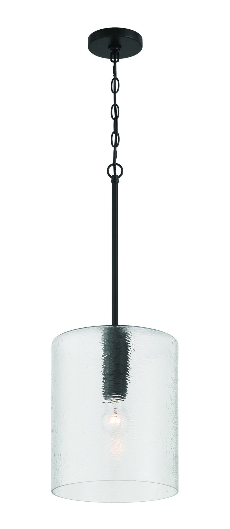 Lyndsey 1 Light 10" Pendant in Flat Black