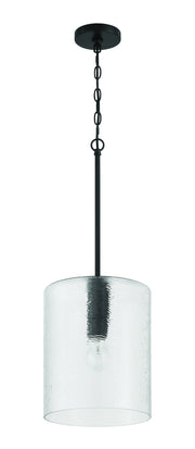 Lyndsey 1 Light 10" Pendant in Flat Black