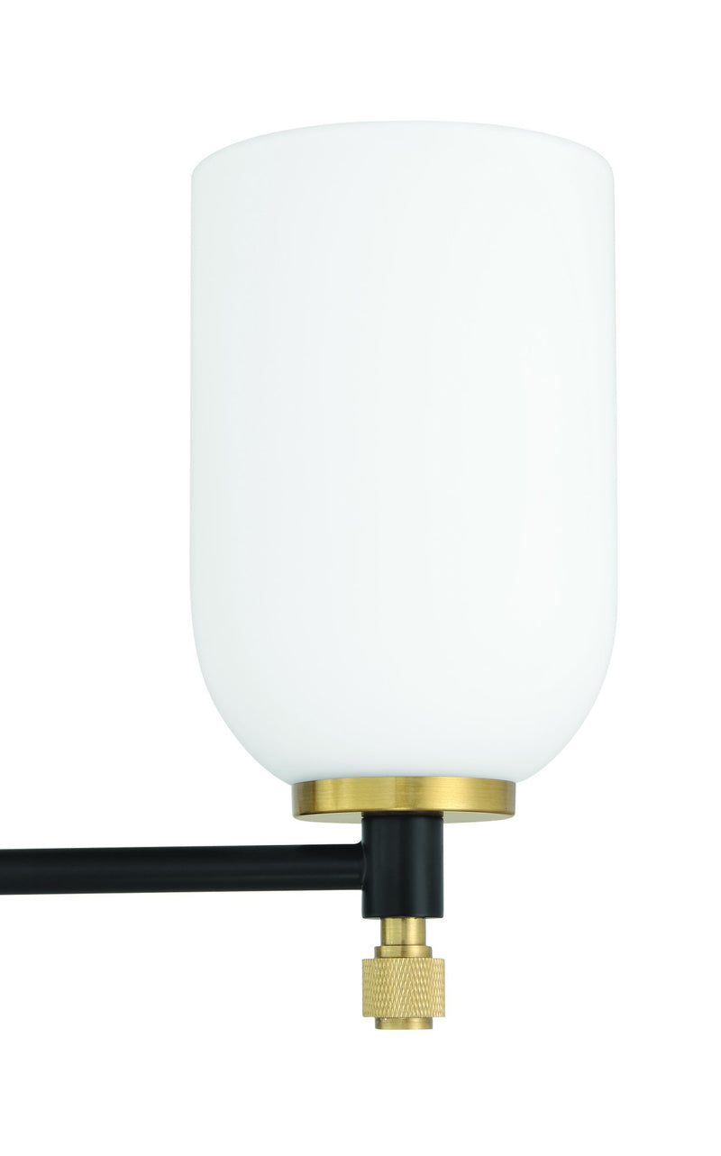 Council 3 Light 22" Chandelier in Flat Black/Satin Brass