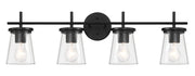 Connell 4 Light 30.5" Vanity in Flat Black
