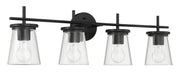 Connell 4 Light 30.5" Vanity in Flat Black