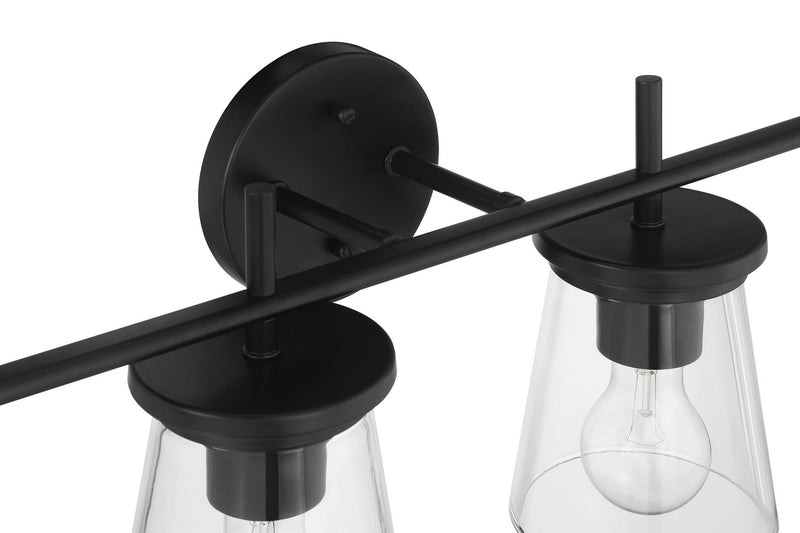Connell 4 Light 30.5" Vanity in Flat Black