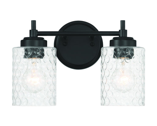 Claire 2 Light 12.75" Vanity in Flat Black