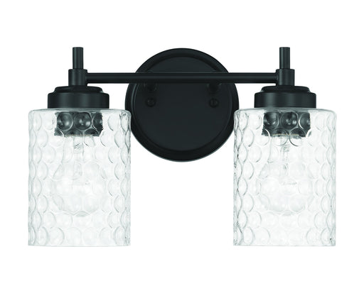 Claire 2 Light 12.75" Vanity in Flat Black