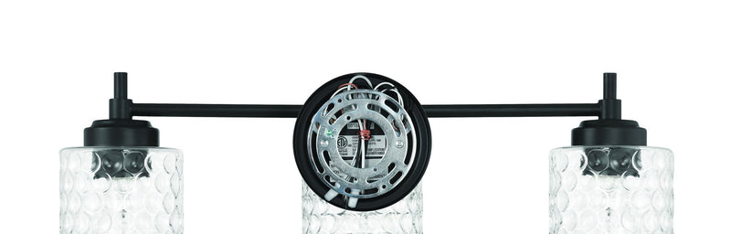 Claire 3 Light 21.13" Vanity in Flat Black