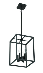 Signature Foyer 4 Light 14" Foyer in Flat Black