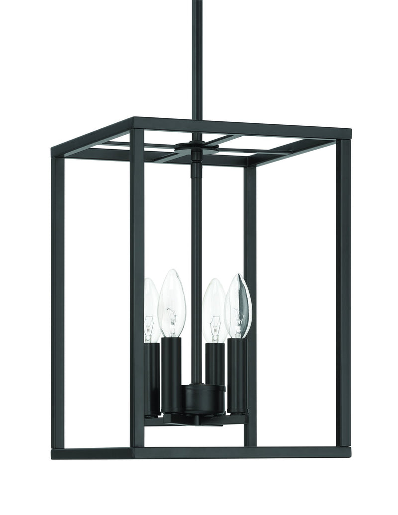 Signature Foyer 4 Light 14" Foyer in Flat Black