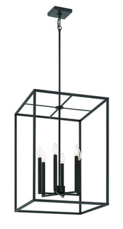 Signature Foyer 6 Light 25" Foyer in Flat Black