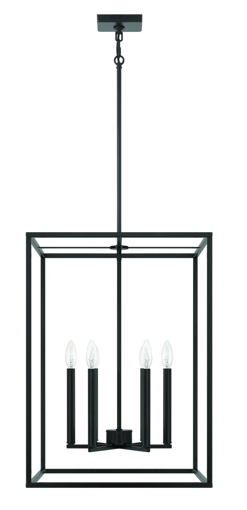 Signature Foyer 6 Light 25" Foyer in Flat Black