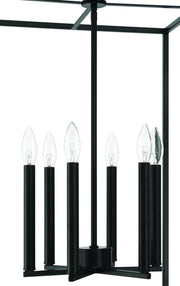 Signature Foyer 6 Light 25" Foyer in Flat Black