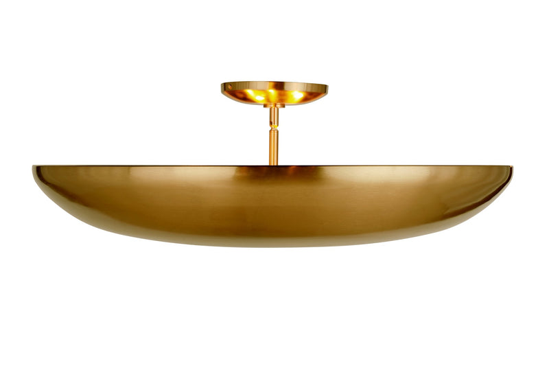 Isabel 5 Light 32" Convertible Semi-Flush in Satin Brass