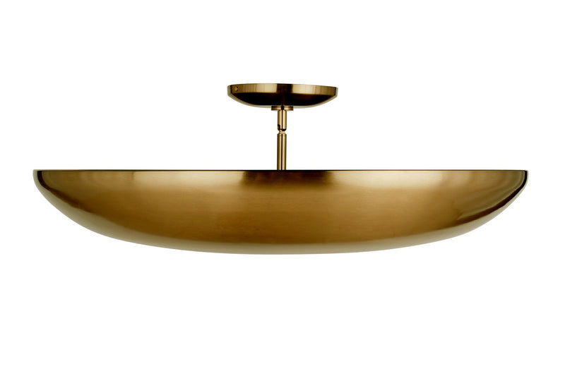 Isabel 5 Light 32" Convertible Semi-Flush in Satin Brass