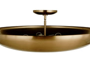 Isabel 5 Light 32" Convertible Semi-Flush in Satin Brass