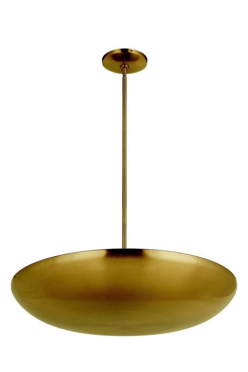 Isabel 5 Light 32" Convertible Semi-Flush in Satin Brass
