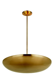 Isabel 5 Light 32" Convertible Semi-Flush in Satin Brass