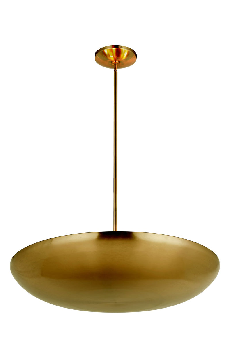 Isabel 5 Light 32" Convertible Semi-Flush in Satin Brass